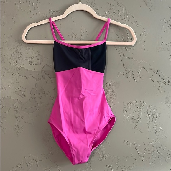 Pink and Black leotard - Picture 1 of 3